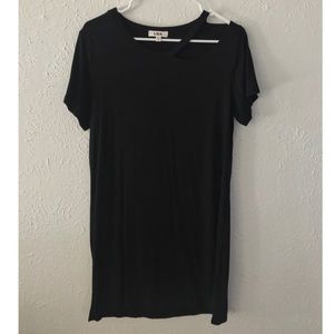 Casual Black Cutout Dress- Made in USA!🇺🇸